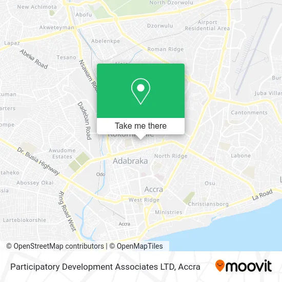Participatory Development Associates LTD map