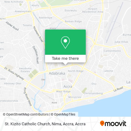 St. Kizito Catholic Church, Nima, Accra map