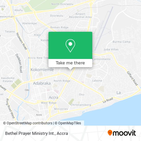 Bethel Prayer Ministry Int. map