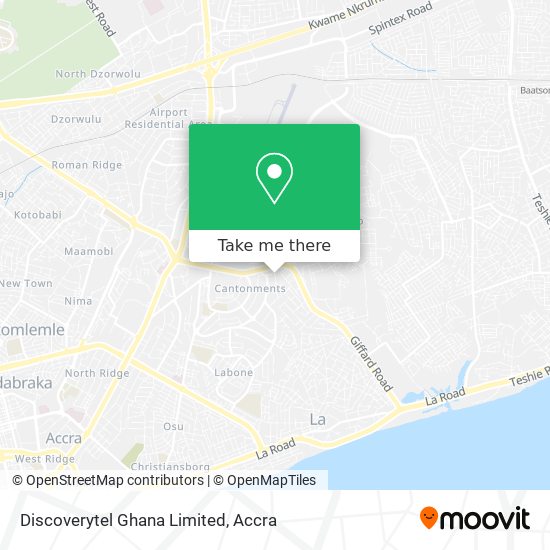 Discoverytel Ghana Limited map