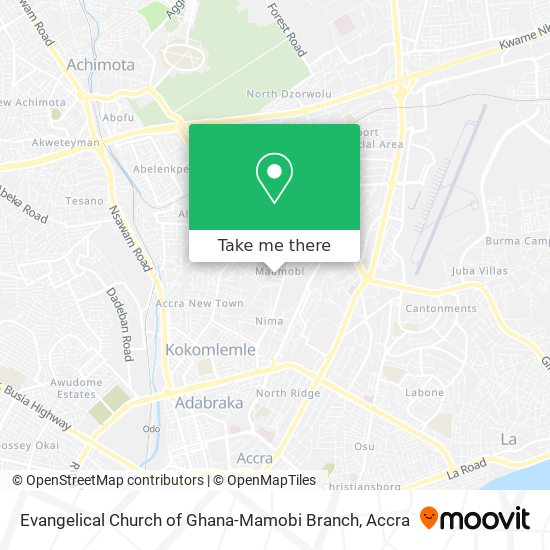 Evangelical Church of Ghana-Mamobi Branch map
