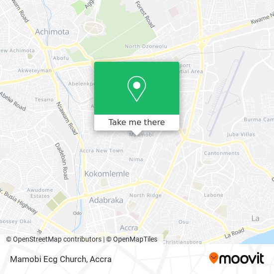 Mamobi Ecg Church map