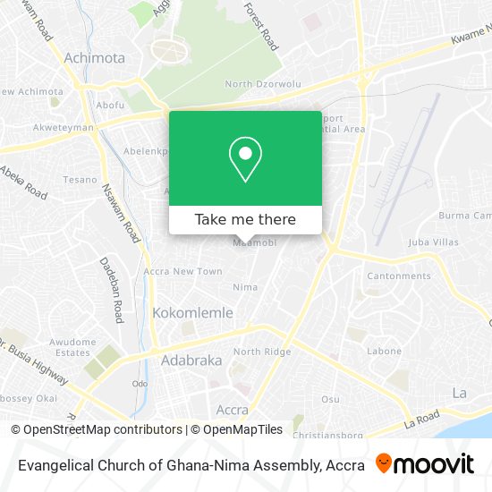 Evangelical Church of Ghana-Nima Assembly map