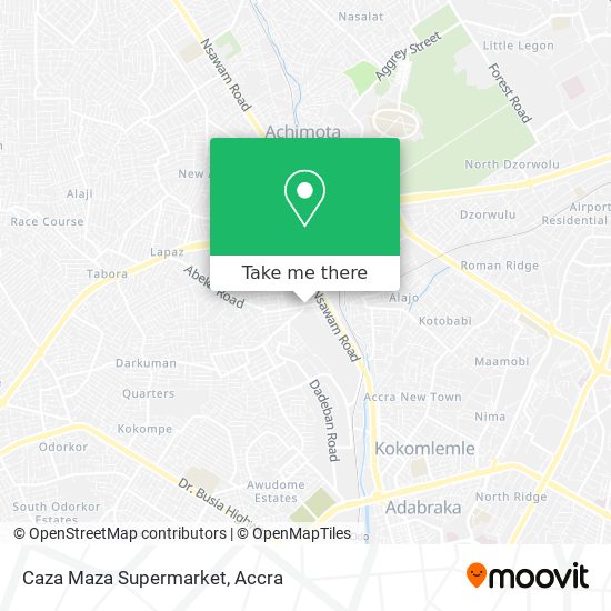 Caza Maza Supermarket map