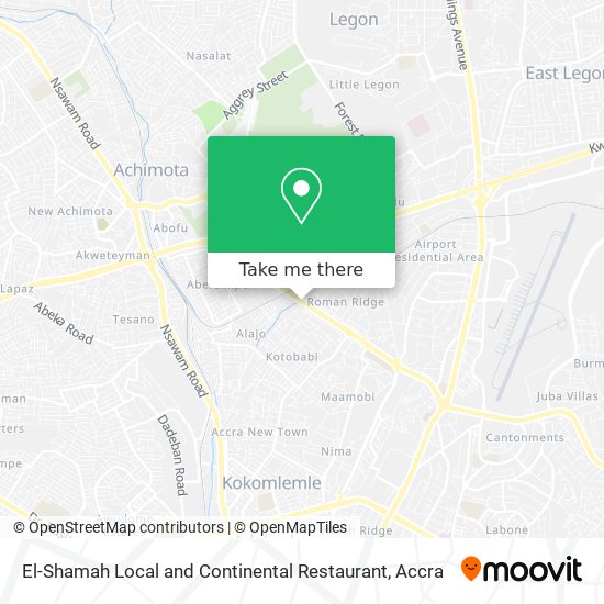 El-Shamah Local and Continental Restaurant map