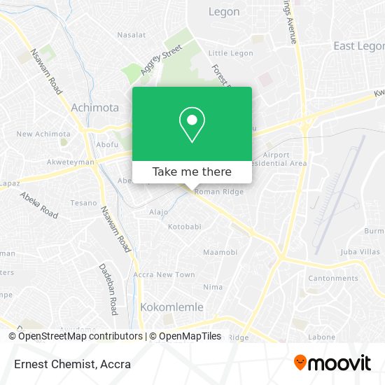 Ernest Chemist map