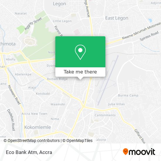 Eco Bank Atm map