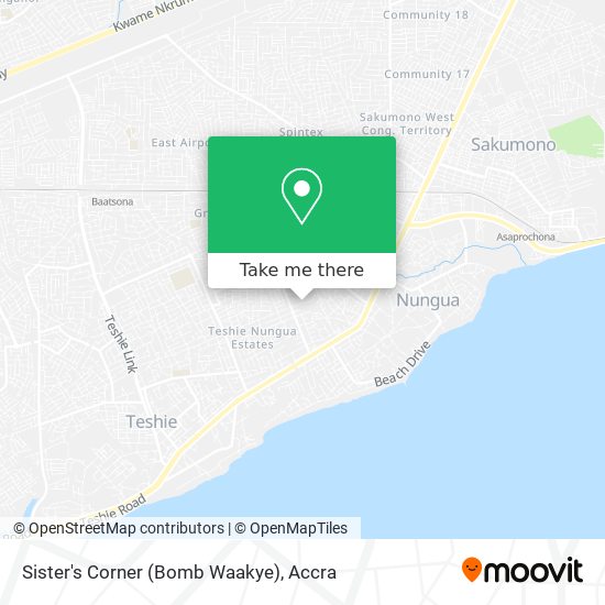 Sister's Corner (Bomb Waakye) map