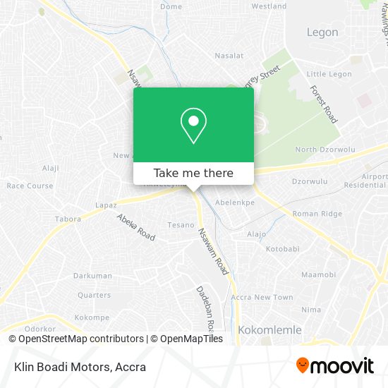Klin Boadi Motors map