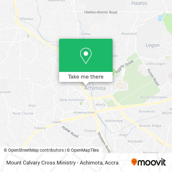 Mount Calvary Cross Ministry - Achimota map