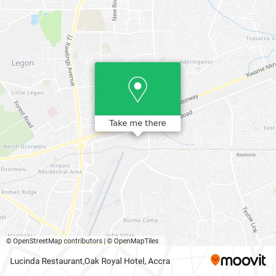 Lucinda Restaurant,Oak Royal Hotel map