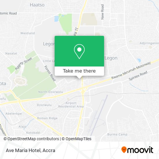 Ave Maria Hotel map
