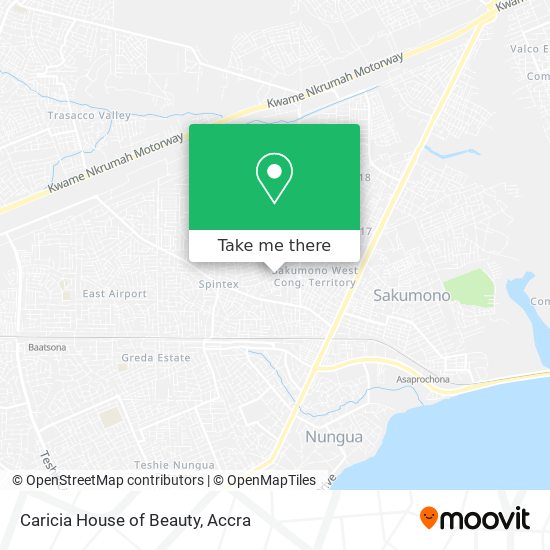 Caricia House of Beauty map