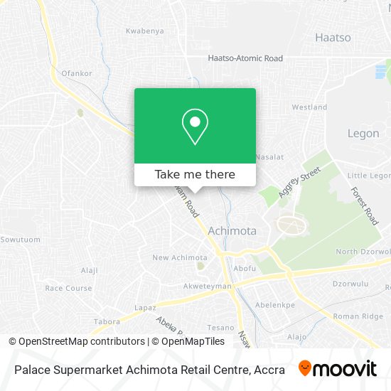 Palace Supermarket Achimota Retail Centre map