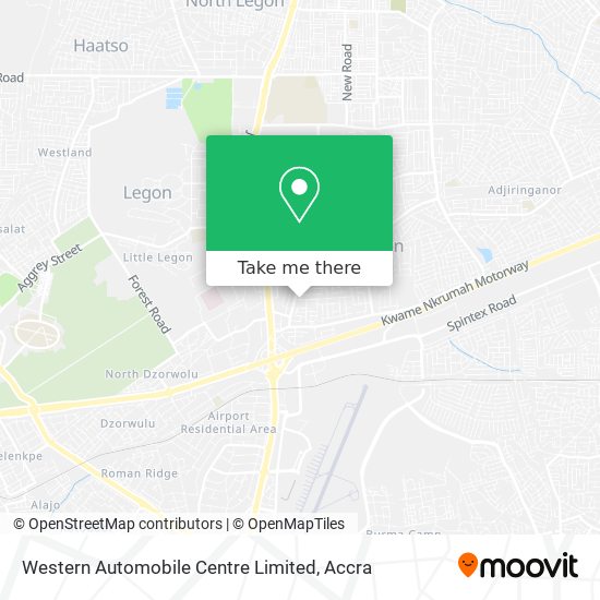 Western Automobile Centre Limited map