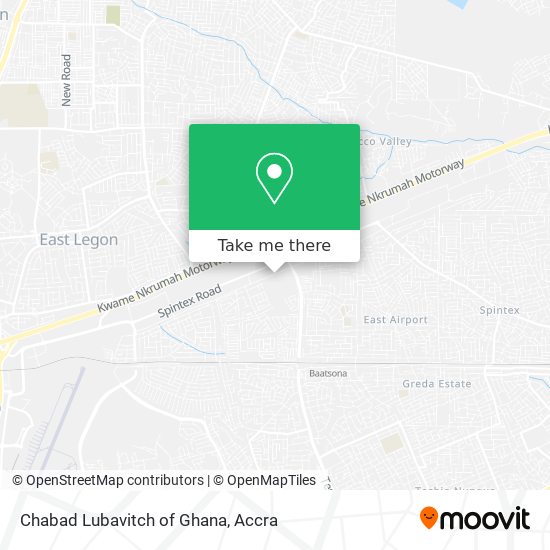 Chabad Lubavitch of Ghana map