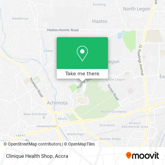 Clinique Health Shop map