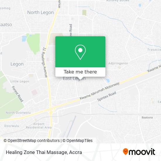 Healing Zone Thai Massage map