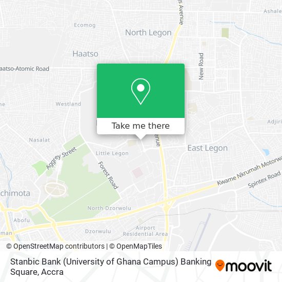 Stanbic Bank (University of Ghana Campus) Banking Square map