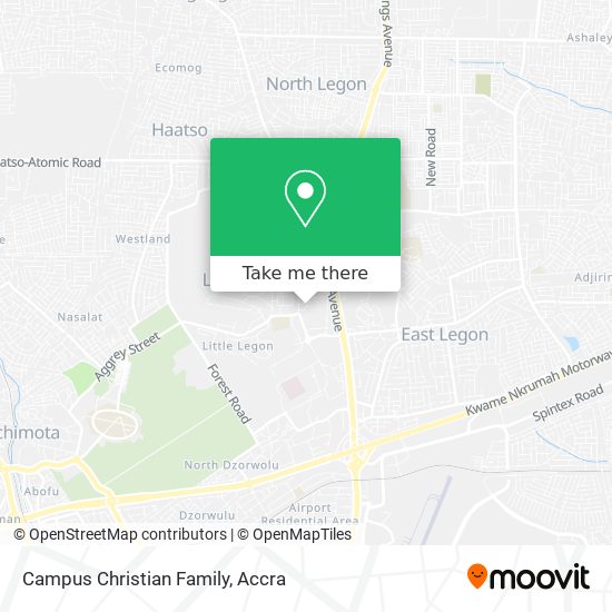 Campus Christian Family map