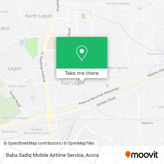 Baba Sadiq Mobile Airtime Service map