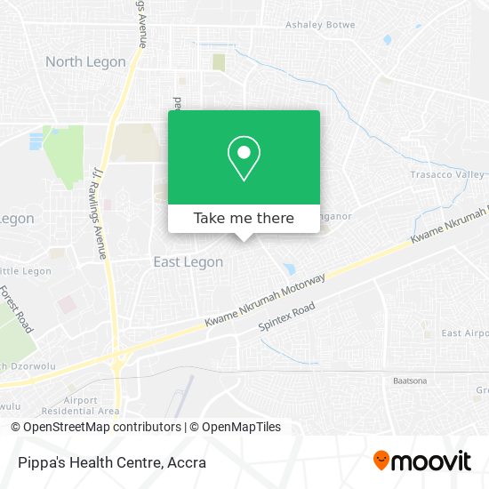 Pippa's Health Centre map