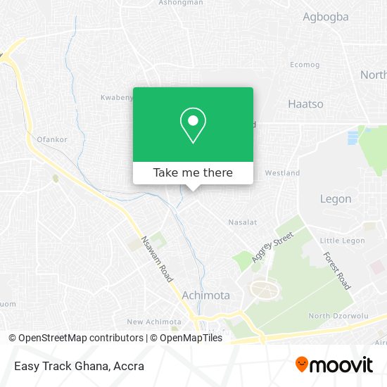 Easy Track Ghana map