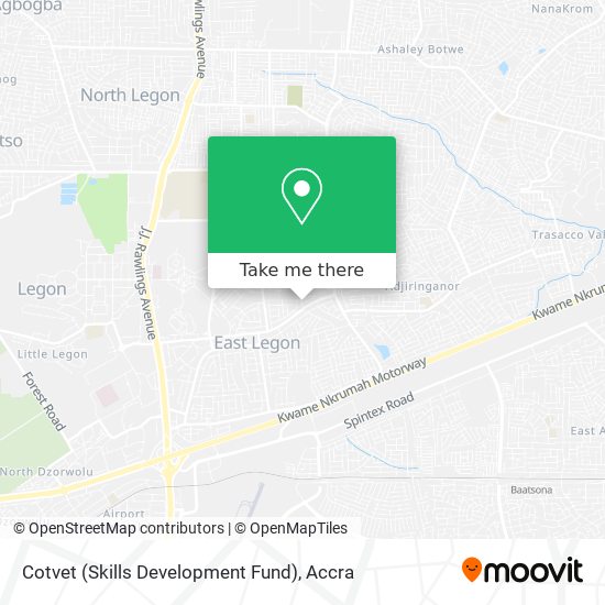 Cotvet (Skills Development Fund) map