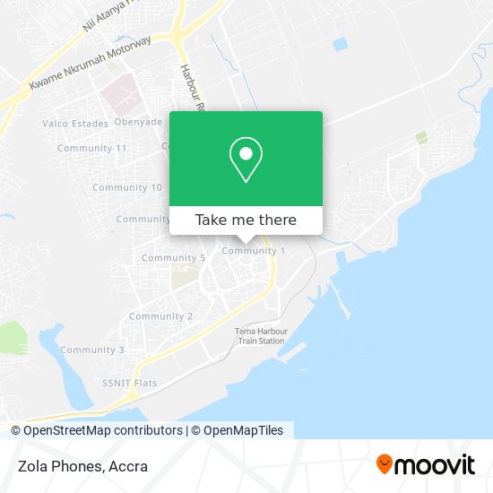 Zola Phones map