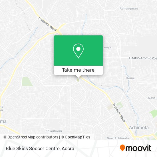 Blue Skies Soccer Centre map