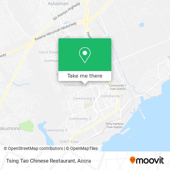 Tsing Tao Chinese Restaurant map