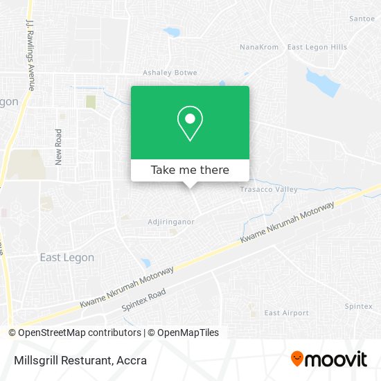 Millsgrill Resturant map