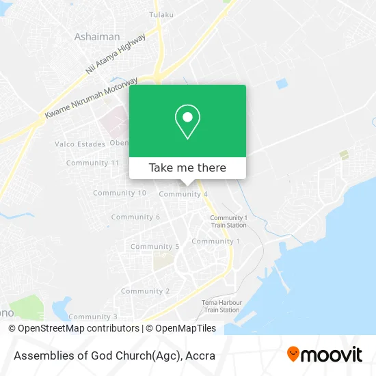 Assemblies of God Church(Agc) map