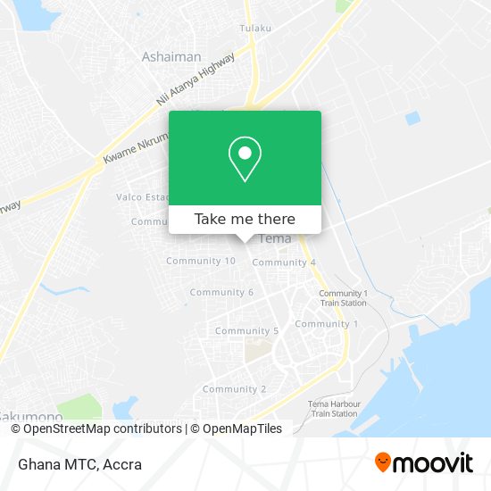 Ghana MTC map