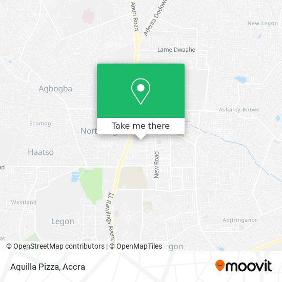 Aquilla Pizza map