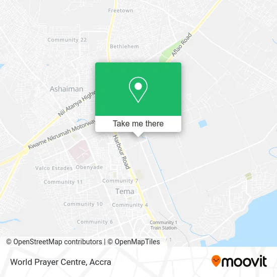 World Prayer Centre map