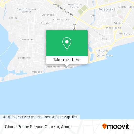 Ghana Police Service-Chorkor map