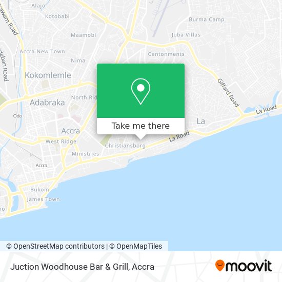 Juction Woodhouse Bar & Grill map