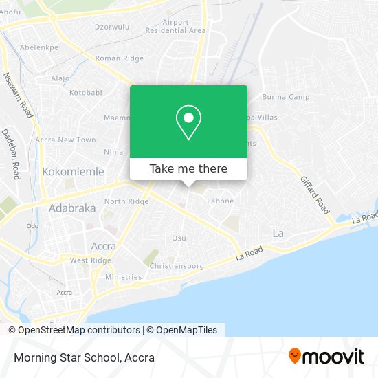 Morning Star School map