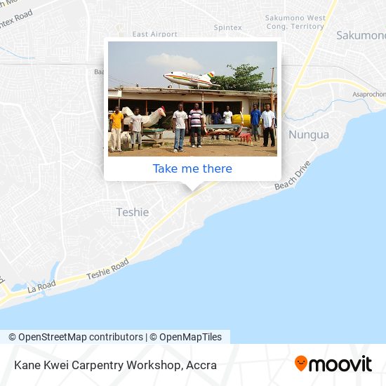 Kane Kwei Carpentry Workshop map