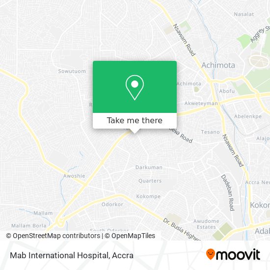 Mab International Hospital map