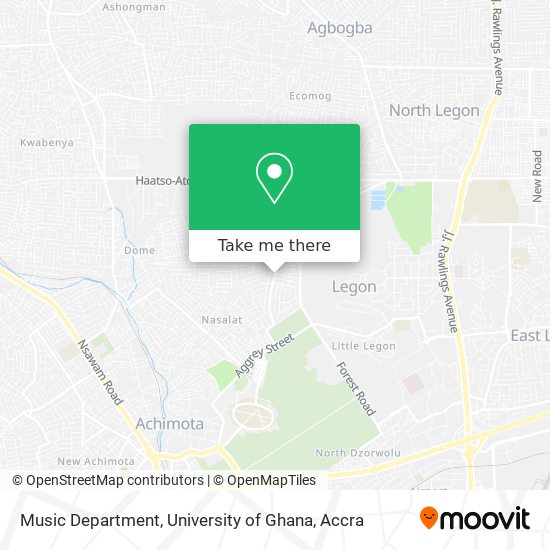 Music Department, University of Ghana map