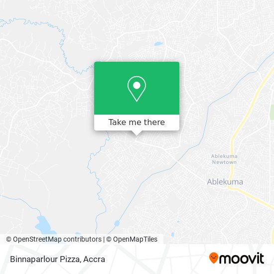 Binnaparlour Pizza map
