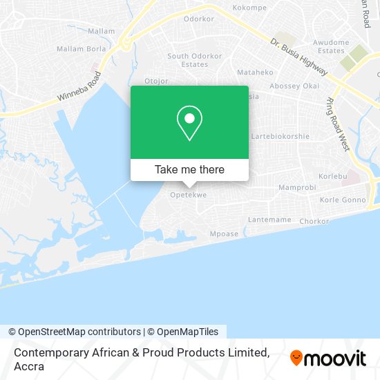 Contemporary African & Proud Products Limited map