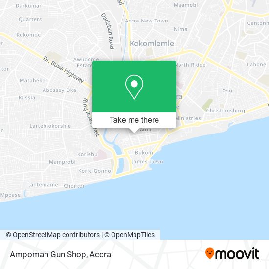 Ampomah Gun Shop map