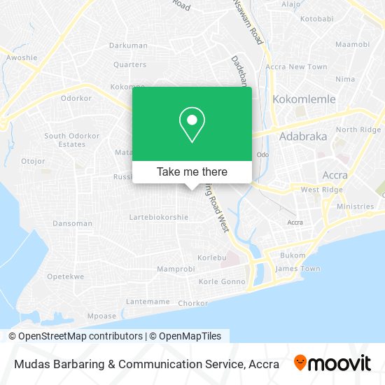 Mudas Barbaring & Communication Service map