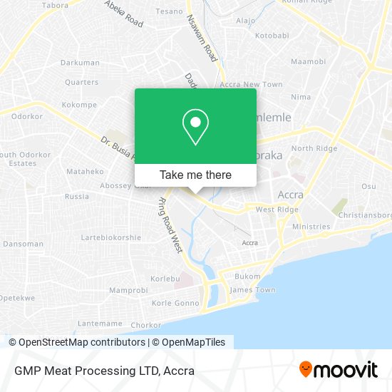 GMP Meat Processing LTD map