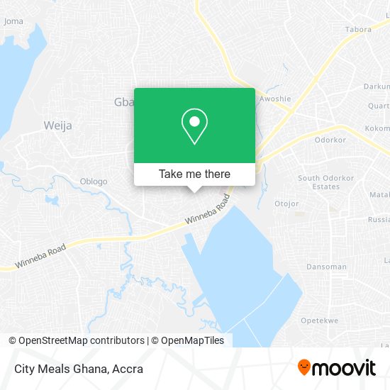 City Meals Ghana map