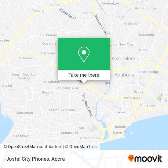 Jostel City Phones map