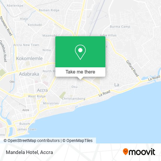 Mandela Hotel map